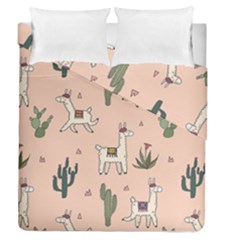 Llamas+pattern Duvet Cover Double Side (queen Size)