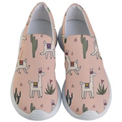 Llamas+pattern Women s Lightweight Slip Ons by Jancukart