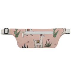 Llamas+pattern Active Waist Bag by Jancukart