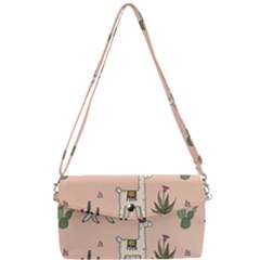 Llamas+pattern Removable Strap Clutch Bag by Jancukart