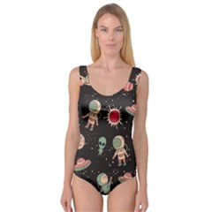 Space Pattern Cartoon Princess Tank Leotard 