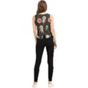 Space Pattern Cartoon V-Neck Cropped Tank Top View2