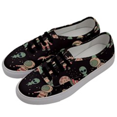 Space Pattern Cartoon Men s Classic Low Top Sneakers by Jancukart