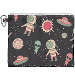 Space Pattern Cartoon Canvas Cosmetic Bag (xxxl)