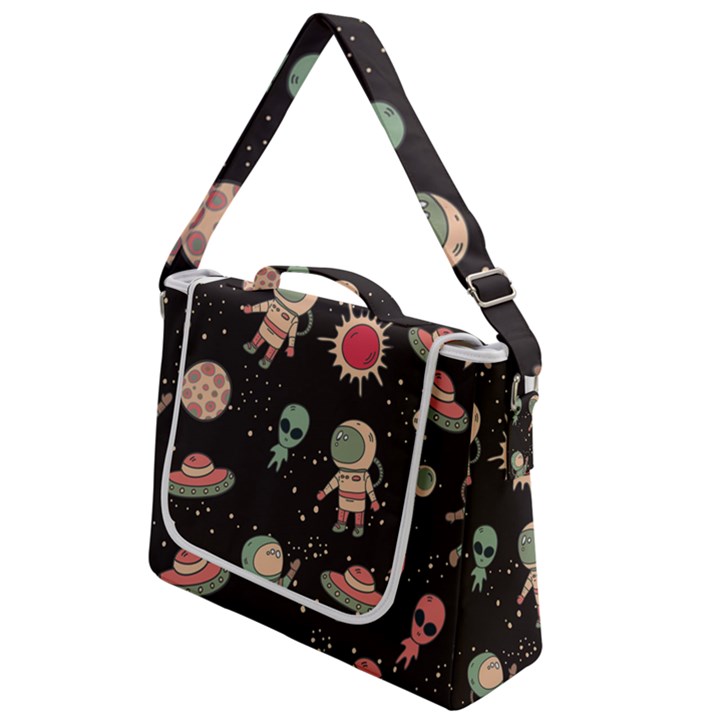 Space Pattern Cartoon Box Up Messenger Bag