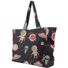 Space Pattern Cartoon Simple Shoulder Bag