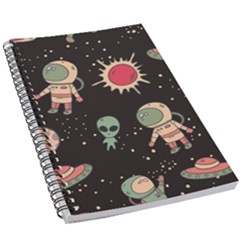 Space Pattern Cartoon 5 5  X 8 5  Notebook