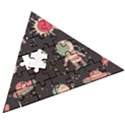 Space Pattern Cartoon Wooden Puzzle Triangle View3