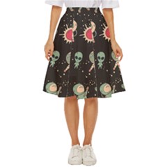 Space Pattern Cartoon Classic Short Skirt by Jancukart