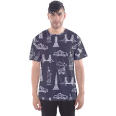 Nyc Pattern Men s Sport Mesh Tee