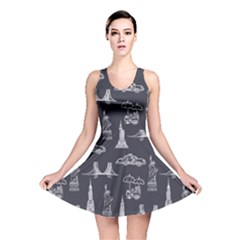 Nyc Pattern Reversible Skater Dress