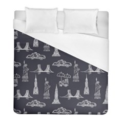 Nyc Pattern Duvet Cover (full/ Double Size)