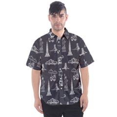 Nyc Pattern Men s Short Sleeve Shirt