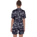 Nyc Pattern Satin Short Sleeve Pajamas Set View2