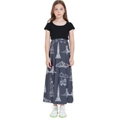 Nyc Pattern Kids  Flared Maxi Skirt by Jancukart