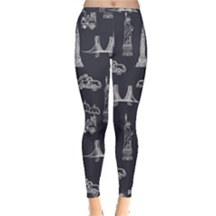 Nyc Pattern Inside Out Leggings