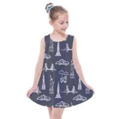 Nyc Pattern Kids  Summer Dress by Jancukart