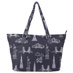 Nyc Pattern Full Print Shoulder Bag