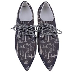 Nyc Pattern Pointed Oxford Shoes by Jancukart