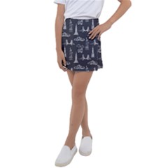 Nyc Pattern Kids  Tennis Skirt by Jancukart