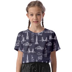 Nyc Pattern Kids  Basic Tee by Jancukart