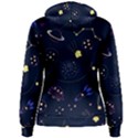 Cartoon-space-seamless-pattern-vectors Women s Pullover Hoodie View2