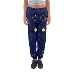 Cartoon-space-seamless-pattern-vectors Women s Jogger Sweatpants by Jancukart