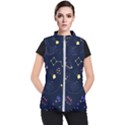 Cartoon-space-seamless-pattern-vectors Women s Puffer Vest View1