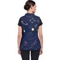 Cartoon-space-seamless-pattern-vectors Women s Puffer Vest View2