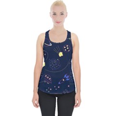 Cartoon-space-seamless-pattern-vectors Piece Up Tank Top