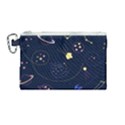 Cartoon-space-seamless-pattern-vectors Canvas Cosmetic Bag (Medium) View1