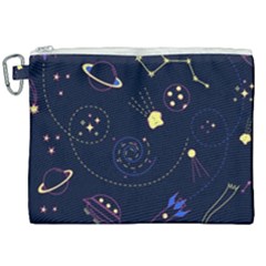 Cartoon-space-seamless-pattern-vectors Canvas Cosmetic Bag (xxl) by Jancukart