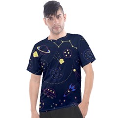 Cartoon-space-seamless-pattern-vectors Men s Sport Top