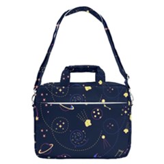 Cartoon-space-seamless-pattern-vectors Macbook Pro Shoulder Laptop Bag (large)