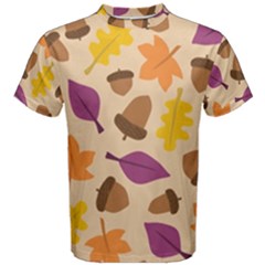 Seamless Verson Of Fal Pattern Men s Cotton Tee