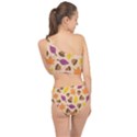 Seamless Verson Of Fal Pattern Spliced Up Two Piece Swimsuit View2