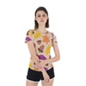 Seamless Verson Of Fal Pattern Back Cut Out Sport Tee View2