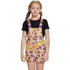 Seamless Verson Of Fal Pattern Kids  Short Overalls