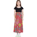 Aiflowers-pattern Kids  Flared Maxi Skirt View1