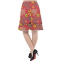 Aiflowers-pattern Fishtail Chiffon Skirt View2