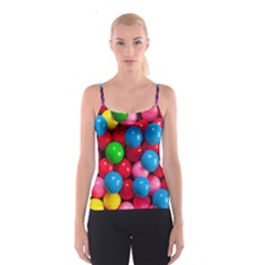 Bubble Gum Spaghetti Strap Top by artworkshop