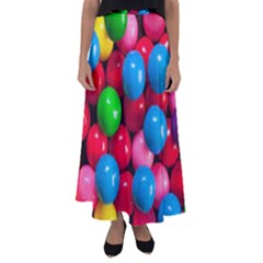 Bubble Gum Flared Maxi Skirt by artworkshop