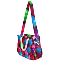 Bubble Gum Rope Handles Shoulder Strap Bag by artworkshop