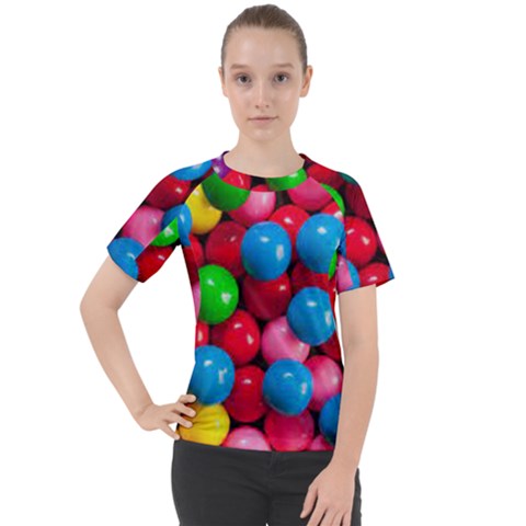 Bubble Gum Women s Sport Raglan Tee by artworkshop