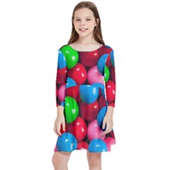 Bubble Gum Kids  Quarter Sleeve Skater Dress by artworkshop