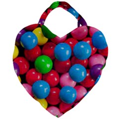 Bubble Gum Giant Heart Shaped Tote by artworkshop