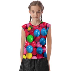 Bubble Gum Kids  Raglan Cap Sleeve Tee by artworkshop