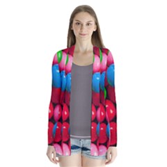 Bubble Gum Drape Collar Cardigan by artworkshop