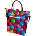 Bubble Gum Buckle Top Tote Bag View2