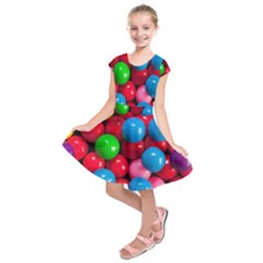 Bubble Gum Kids  Short Sleeve Dress by artworkshop